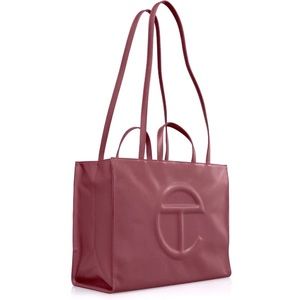 Telfar Shopping Bag Large in Oxblood